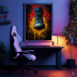 Städtische Auswirkungen zeitgenössische expression Poster