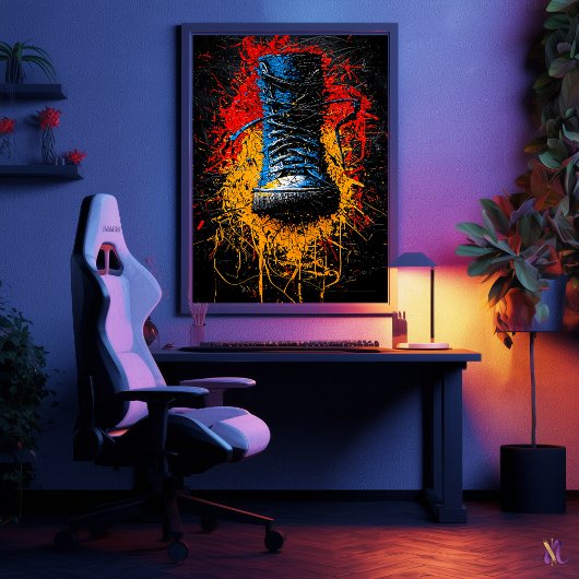 Städtische Auswirkungen zeitgenössische expression Poster