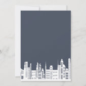 Städtische Babydusche lädt ein Einladung (Rückseite)