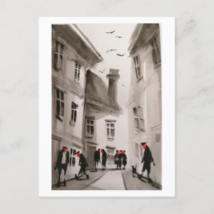 Städtische Bewohner Art Postkarte 12