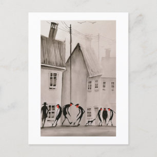 Städtische Bewohner Art Postkarte 13