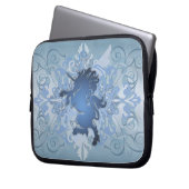 Städtische blaue laptopschutzhülle (Vorderseite Links)
