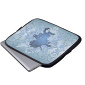 Städtische blaue laptopschutzhülle (Vorne Knopf)