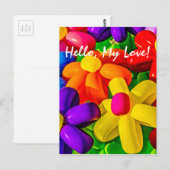 Städtische Blume Postkarte (Vorne/Hinten)