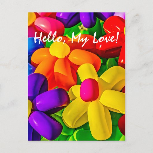 Städtische Blume Postkarte (Vorderseite)