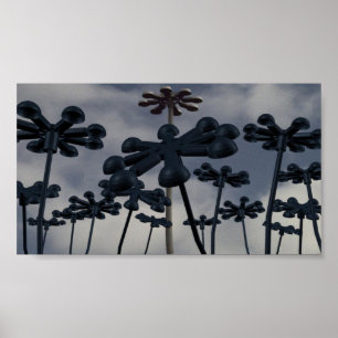 Städtische Blumen Poster