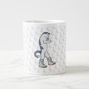 Städtische Boxerkatze in Sneaker Walk Fighter Jumbo-Tasse