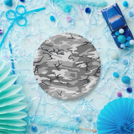 Städtische Camouflage Pappteller (Party)