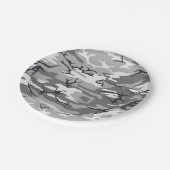 Städtische Camouflage Pappteller (Schrägansicht)