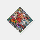 Städtische dynamische Straßenkunst Graffiti Kunstm Serviette (Ecke)