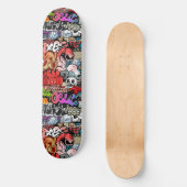 Städtische dynamische Straßenkunst Graffiti Kunstm Skateboard (Vorderseite)