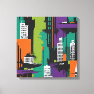 Städtische Energie Leinwanddruck