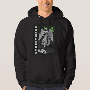 Städtische Engelsstatue Illusion Streetwear Herren Hoodie