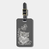 Städtische Eule Gepäckanhänger (Vorderseite vertikal)