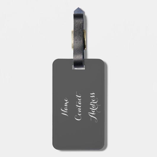 Städtische Eule Gepäckanhänger (Rückseite vertikal)