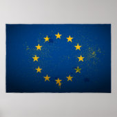 Städtische europäische Gewerkschaft-Flaggenplakat Poster (Vorne)