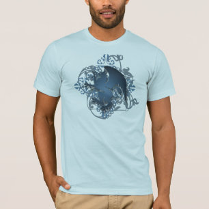 Städtische Fantasie-der T - Shirt der blauen
