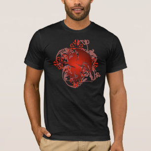 Städtische Fantasie-der T - Shirt der roten