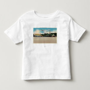 Städtische Flughafen-Flugplatz-Szene Kleinkind T-shirt