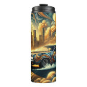 Städtische Fusion gegen zukunftsorientierte Stadte Thermosbecher (Vorderseite)