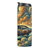 Städtische Fusion gegen zukunftsorientierte Stadte Thermosbecher (Nach rechts gedreht)