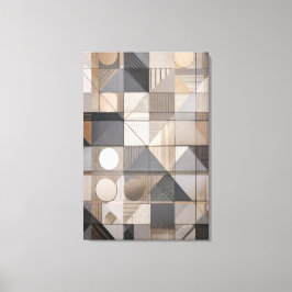 Städtische Geometrie: Moderne industrielle neutral Leinwanddruck