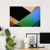 Städtische Geometrie Poster (Heimbüro)
