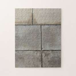 Städtische Geometrie: Regen-gewaschene Linien in r Puzzle