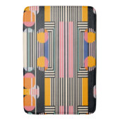 Städtische Geometrie Stripte Harmonie Badematte (Vorderseite Vertikal)