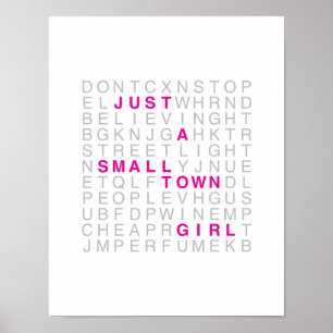 Städtische Girl Print Poster