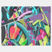 Städtische Graffiti01 Fleecedecke (Vorderseite (Horizontal))