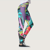 Städtische Graffiti01 Leggings (Rechts)