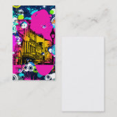 Städtische Graffiti Farbe Spritzer Design farbig Visitenkarte (Vorne/Hinten)