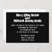 Städtische Graffiti-Hochzeits-Einladung Einladung (Vorne/Hinten)