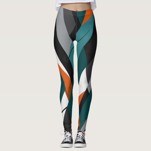 Städtische Graffiti-Kunst Leggings (Vorderseite)