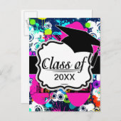 Städtische Graffiti Spritzer Abschluss Ankündigungspostkarte (Vorne/Hinten)