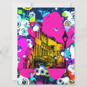 Städtische Graffiti Spritzer Abschluss Einladung (Rückseite)