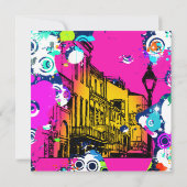 Städtische Graffiti Spritzer Abschluss Einladung (Rückseite)