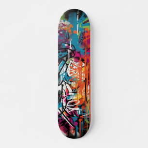 Städtische Graffiti-Straßenkunst Skateboard