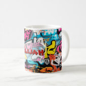 Städtische Graffiti-Wand Kaffeetasse (VorderseiteRechts)