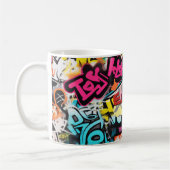 Städtische Graffiti-Wand Kaffeetasse (Links)