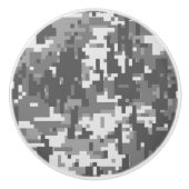 Städtische Gray Digital Camouflage Camouflage indi Keramikknauf (Vorderseite)