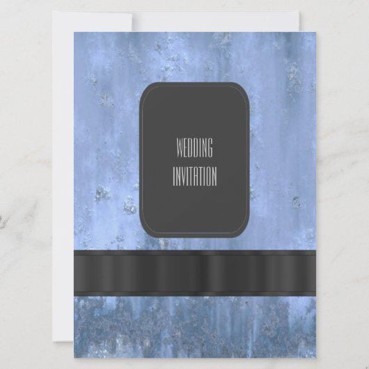 Städtische Grunge-Tafel Stil Alternative Hochzeit Einladung (Rückseite)