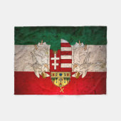 Städtische Grunge-Ungarn-Flaggen-Fleece-Decke Fleecedecke (Vorderseite (Horizontal))