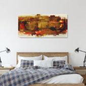 Städtische Halluzinationen an meiner Wand Leinwanddruck (Insitu (Schlafzimmer))