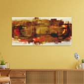 Städtische Halluzinationen an meiner Wand Leinwanddruck (Insitu (Wohnzimmer))