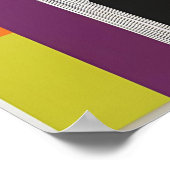 Städtische Häufigkeit" - Abstrakte geometrische Fa Poster (Ecke)