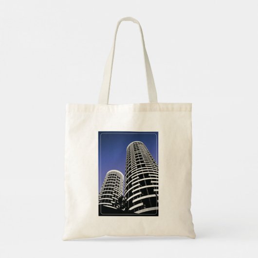 Städtische Hochhaus Tote-Tasche Tragetasche (Rückseite)