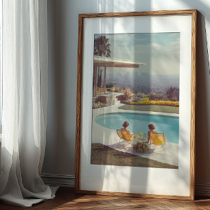 Städtische Idylle: Ein Traum der Mitte des Jahrhun Poster