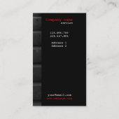 Städtische konkrete Treppe Visitenkarteschablone Visitenkarte (Rückseite)
